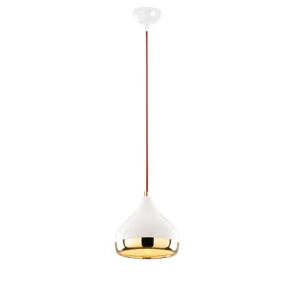 Luster na sajli YILDO 1xE27/40W/230V bela/zlatna/crvena