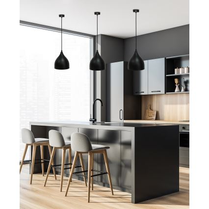 Luster na sajli YSTAD 1xE27/40W/230V crno