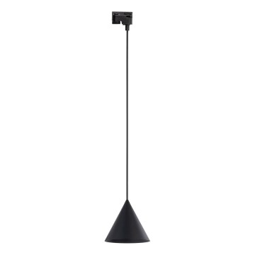 Luster na sajli za 1-fazni šinski sistem CONO 1xE27/15W/230V crno