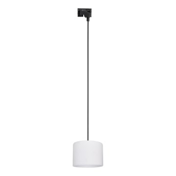 Luster na sajli za 1-fazni šinski sistem TRACER 1xE27/15W/230V pr. 20 cm crno/bela