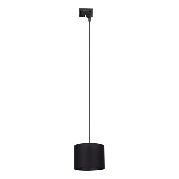 Luster na sajli za 1-fazni šinski sistem TRACER 1xE27/15W/230V pr. 20 cm crno