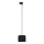 Luster na sajli za 1-fazni šinski sistem TRACER 1xE27/15W/230V pr. 20 cm crno