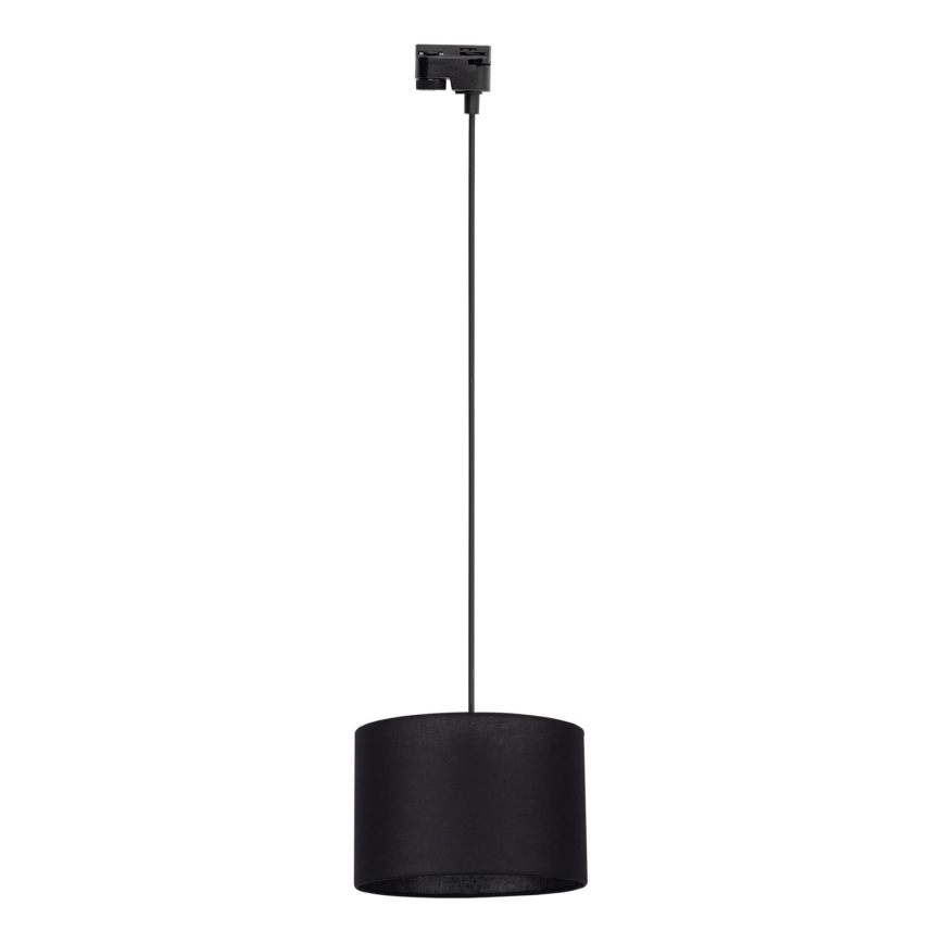 Luster na sajli za 1-fazni šinski sistem TRACER 1xE27/15W/230V pr. 30 cm crno
