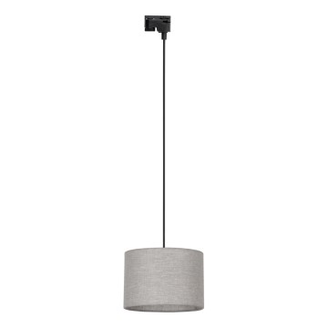 Luster na sajli za 1-fazni šinski sistem TRACER 1xE27/15W/230V pr. 30 cm crno/sivo