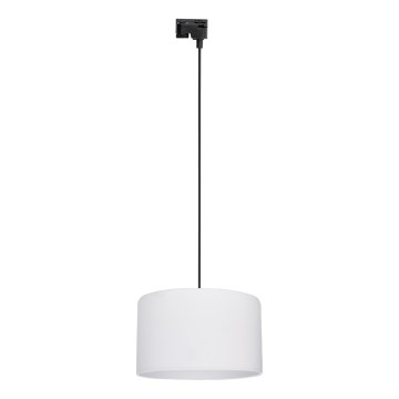 Luster na sajli za 1-fazni šinski sistem TRACER 1xE27/15W/230V pr. 38 cm crno/bela