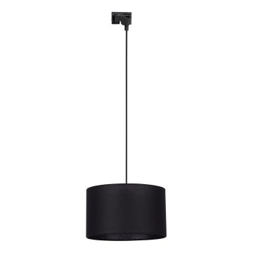 Luster na sajli za 1-fazni šinski sistem TRACER 1xE27/15W/230V pr. 38 cm crno