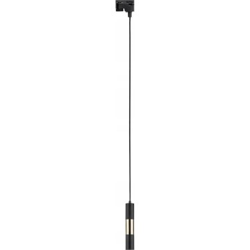 Luster na sajli za 1-fazni šinski sistem TRACER 1xGU10/10W/230V crno/zlatna