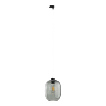 Luster na sajli za 3-fazni šinski sastav ELIO 1xE27/15W/230V crno/dimno crno