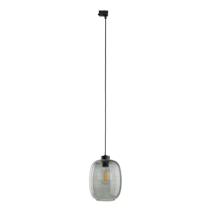 Luster na sajli za 3-fazni šinski sastav ELIO 1xE27/15W/230V crno/dimno crno