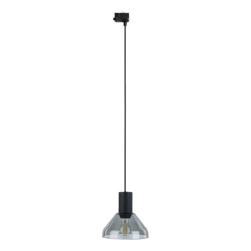 Luster na sajli za 3-fazni šinski sastav NEO 1xE27/15W/230V crno/dimno crno