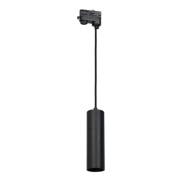Luster na sajli za 3-fazni šinski sastav PIPE 1xGU10/25W/230V crno