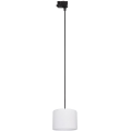 Luster na sajli za 3-fazni šinski sastav TRACER 1xE27/15W/230V pr. 20 cm crno/bela