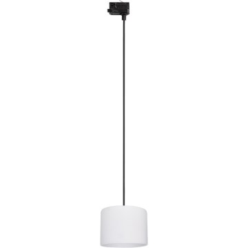 Luster na sajli za 3-fazni šinski sastav TRACER 1xE27/15W/230V pr. 20 cm crno/bela