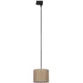Luster na sajli za 3-fazni šinski sastav TRACER 1xE27/15W/230V pr. 20 cm crno/braon