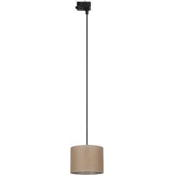 Luster na sajli za 3-fazni šinski sastav TRACER 1xE27/15W/230V pr. 20 cm crno/braon
