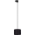 Luster na sajli za 3-fazni šinski sastav TRACER 1xE27/15W/230V pr. 20 cm crno