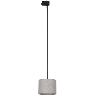 Luster na sajli za 3-fazni šinski sastav TRACER 1xE27/15W/230V pr. 20 cm crno/sivo
