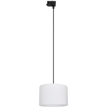 Luster na sajli za 3-fazni šinski sastav TRACER 1xE27/15W/230V pr. 30 cm crno/bela