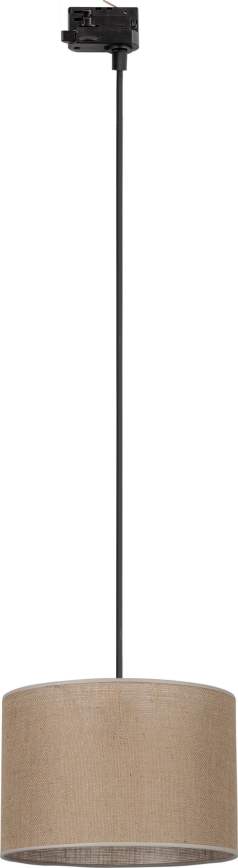 Luster na sajli za 3-fazni šinski sastav TRACER 1xE27/15W/230V pr. 30 cm crno/braon
