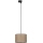 Luster na sajli za 3-fazni šinski sastav TRACER 1xE27/15W/230V pr. 30 cm crno/braon