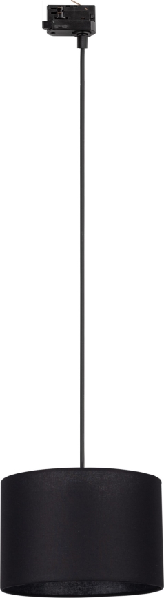 Luster na sajli za 3-fazni šinski sastav TRACER 1xE27/15W/230V pr. 30 cm crno