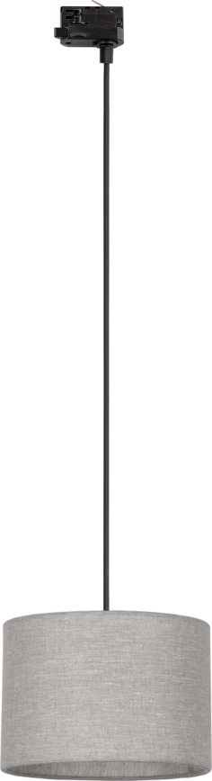Luster na sajli za 3-fazni šinski sastav TRACER 1xE27/15W/230V pr. 30 cm crno/sivo