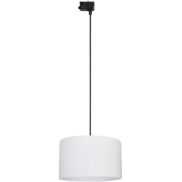 Luster na sajli za 3-fazni šinski sastav TRACER 1xE27/15W/230V pr. 38 cm crno/bela