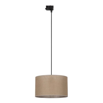 Luster na sajli za 3-fazni šinski sastav TRACER 1xE27/15W/230V pr. 38 cm crno/braon