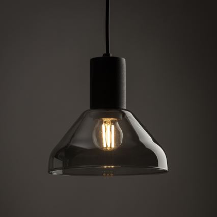 Luster na sajli za 3-fazni šinski sastav NEO 1xE27/15W/230V crno/dimno crno