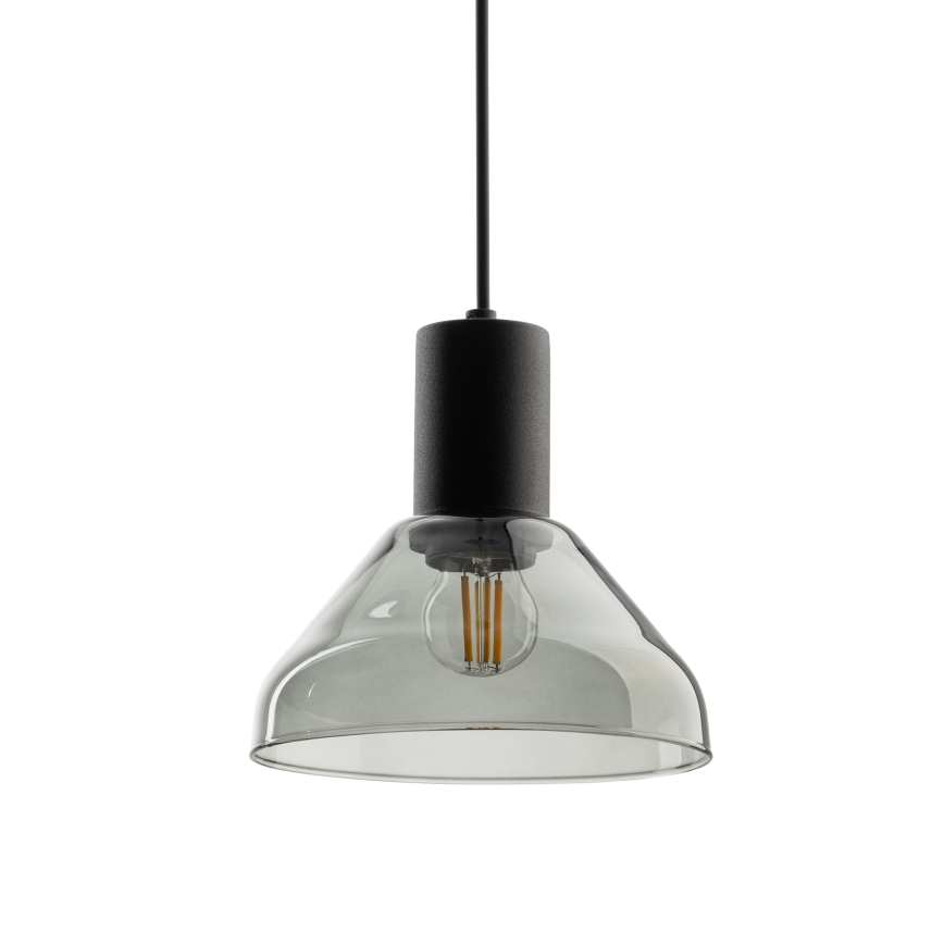 Luster na sajli za 3-fazni šinski sastav NEO 1xE27/15W/230V crno/dimno crno