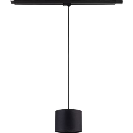 Viseća lampa na sajli za 3-fazni šinski sistem TRACER 1xE27/15W/230V Ø 20 cm crna