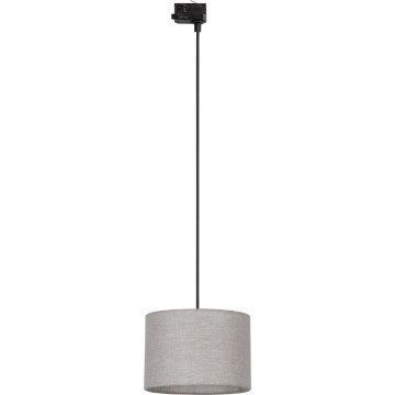 Luster na sajli za 3-fazni šinski sistem TRACER 1xE27/15W/230V prečnik 30 cm crna/siva