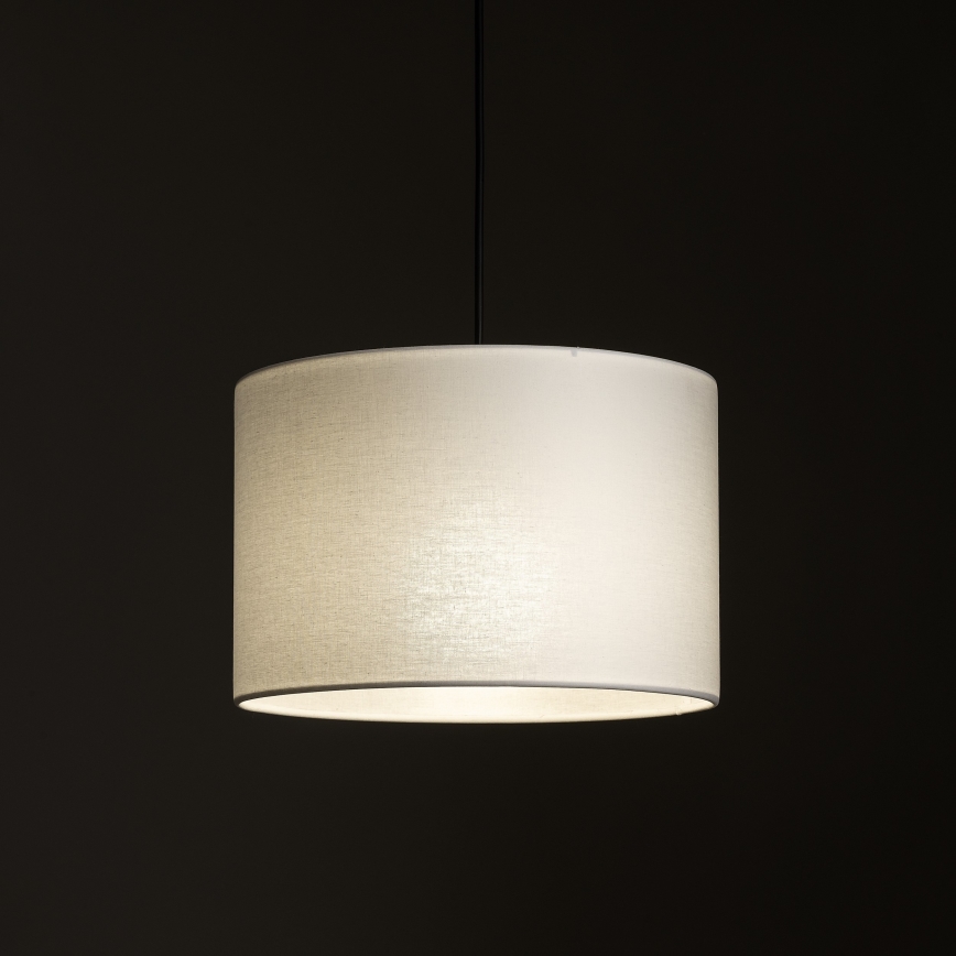 Luster na kablu za 3-fazni šinski sistem TRACER 1xE27/15W/230V, prečnika 30 cm, crna/bela