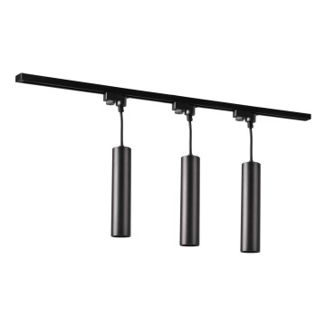 Luster na sajli za šinski sastav MARIBEL 3xGU10/10W/230V + 1 m sastav vodilica crno