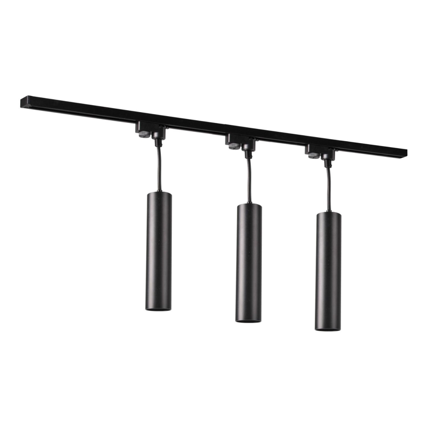 Luster na sajli za šinski sastav MARIBEL 3xGU10/10W/230V + 1 m sastav vodilica crno