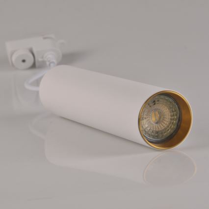 Luster na sajli za šinski sastav MARIBEL 3xGU10/10W/230V + 1 m sastav vodilica bela