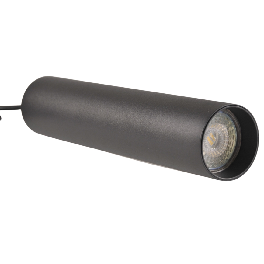 Luster na sajli za šinski sastav MARIBEL 3xGU10/10W/230V + 1 m sastav vodilica crno