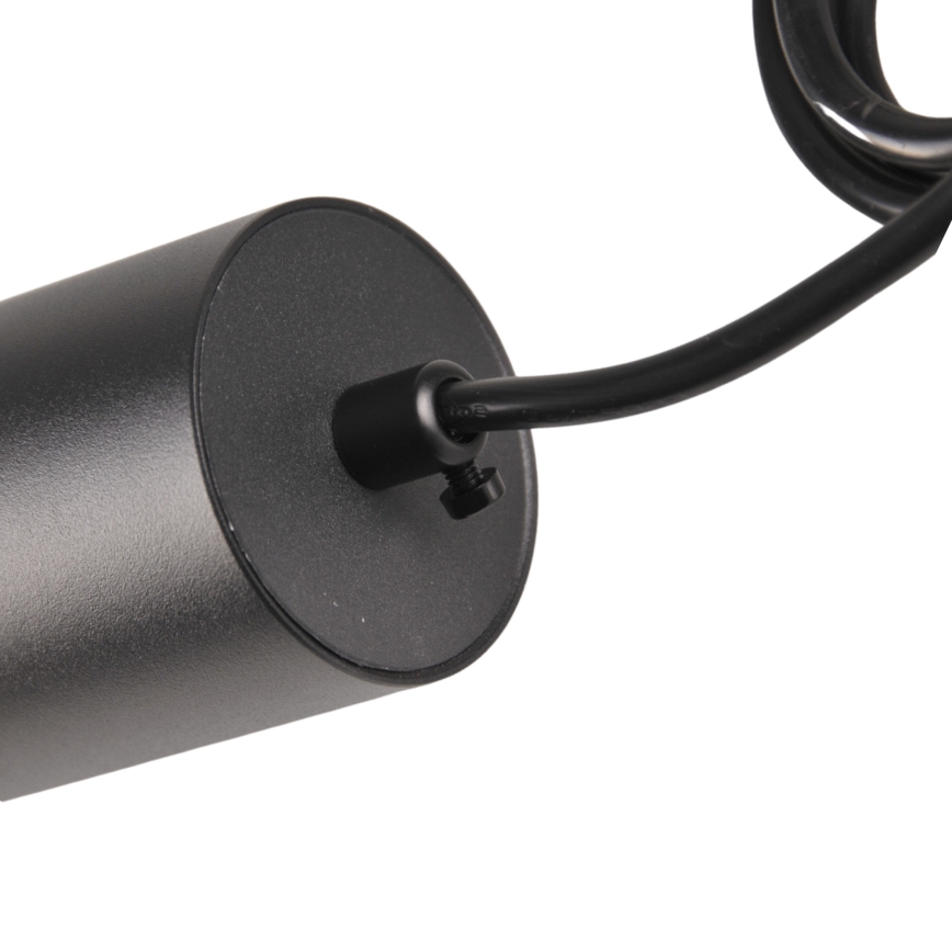 Luster na sajli za šinski sastav MARIBEL 3xGU10/10W/230V + 1 m sastav vodilica crno