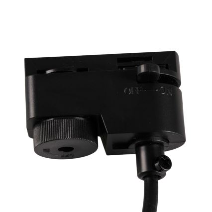 Luster na sajli za šinski sastav MARIBEL 3xGU10/10W/230V + 1 m sastav vodilica crno