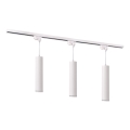 Luster na sajli za šinski sastav PARIS 3xGU10/10W/230V + 1 m sastav vodilica bela