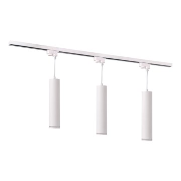 Luster na sajli za šinski sastav PARIS 3xGU10/10W/230V + 1 m sastav vodilica bela
