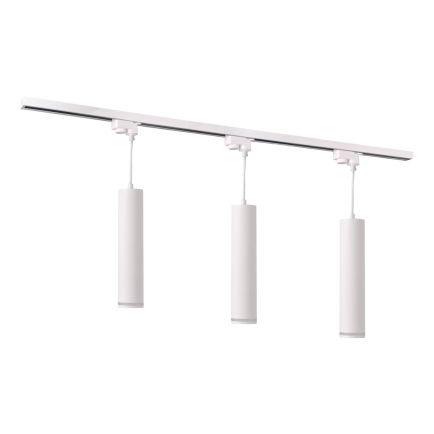 Luster na sajli za šinski sastav PARIS 3xGU10/10W/230V + 1 m sastav vodilica bela