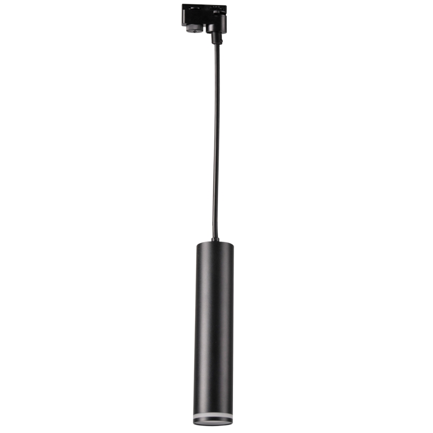 Luster na sajli za šinski sastav PARIS 3xGU10/10W/230V + 1 m sastav vodilica crno