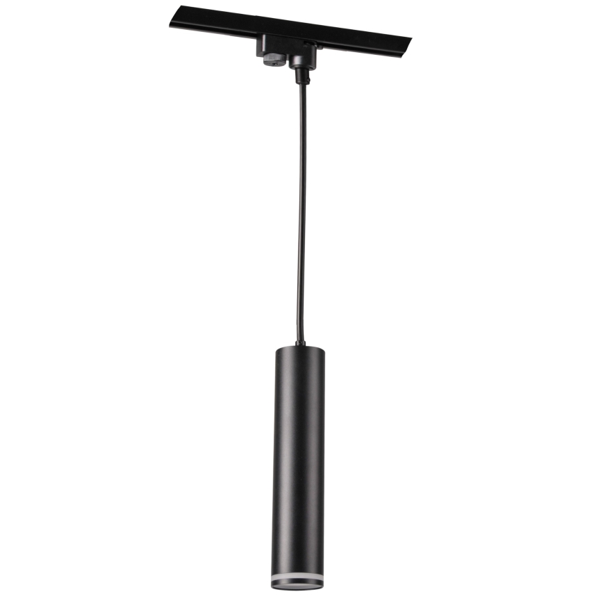 Luster na sajli za šinski sastav PARIS 3xGU10/10W/230V + 1 m sastav vodilica crno