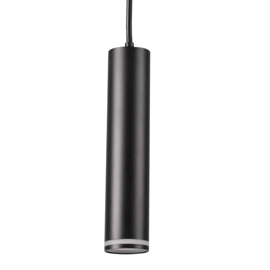 Luster na sajli za šinski sastav PARIS 3xGU10/10W/230V + 1 m sastav vodilica crno