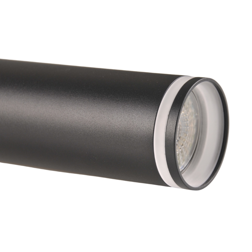 Luster na sajli za šinski sastav PARIS 3xGU10/10W/230V + 1 m sastav vodilica crno