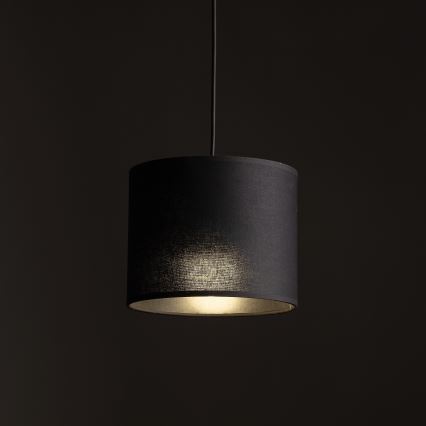 Luster na sajli za 1-fazni šinski sistem TRACER 1xE27/15W/230V pr. 20 cm crno