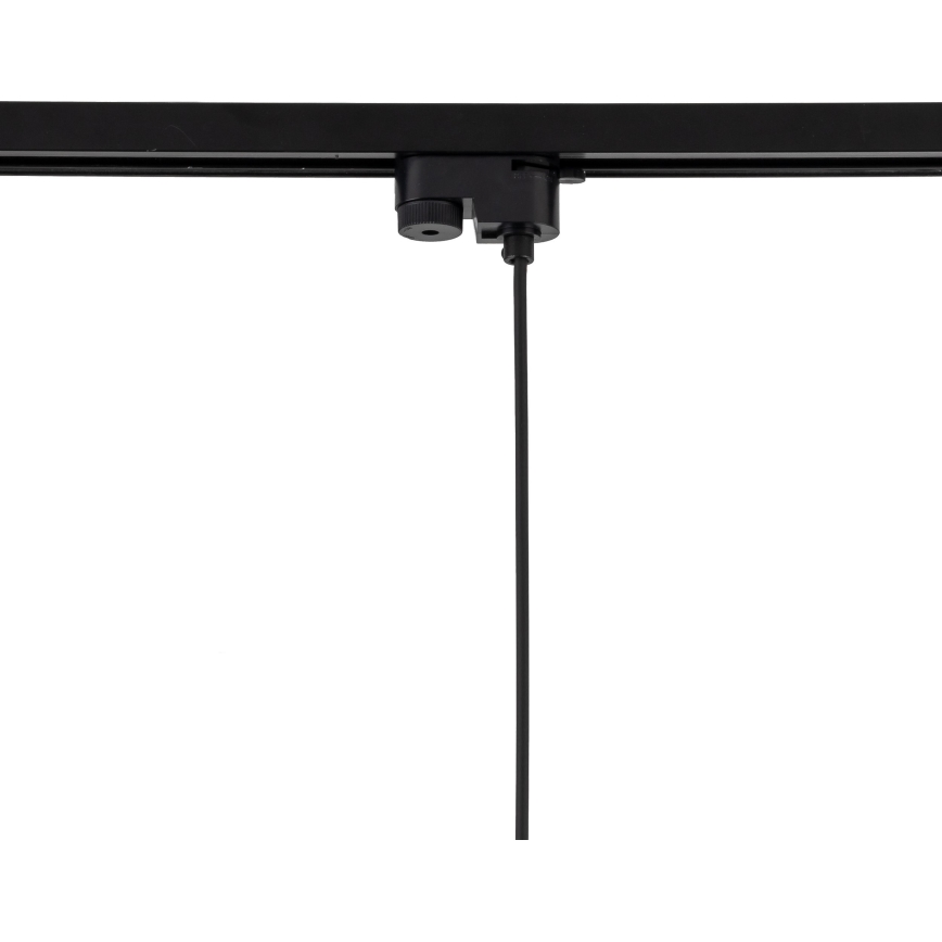 Luster na sajli za 1-fazni šinski sistem TRACER 1xE27/15W/230V pr. 20 cm crno