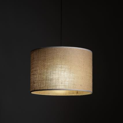 Luster na sajli za 1-fazni šinski sistem TRACER 1xE27/15W/230V pr. 30 cm crno/braon