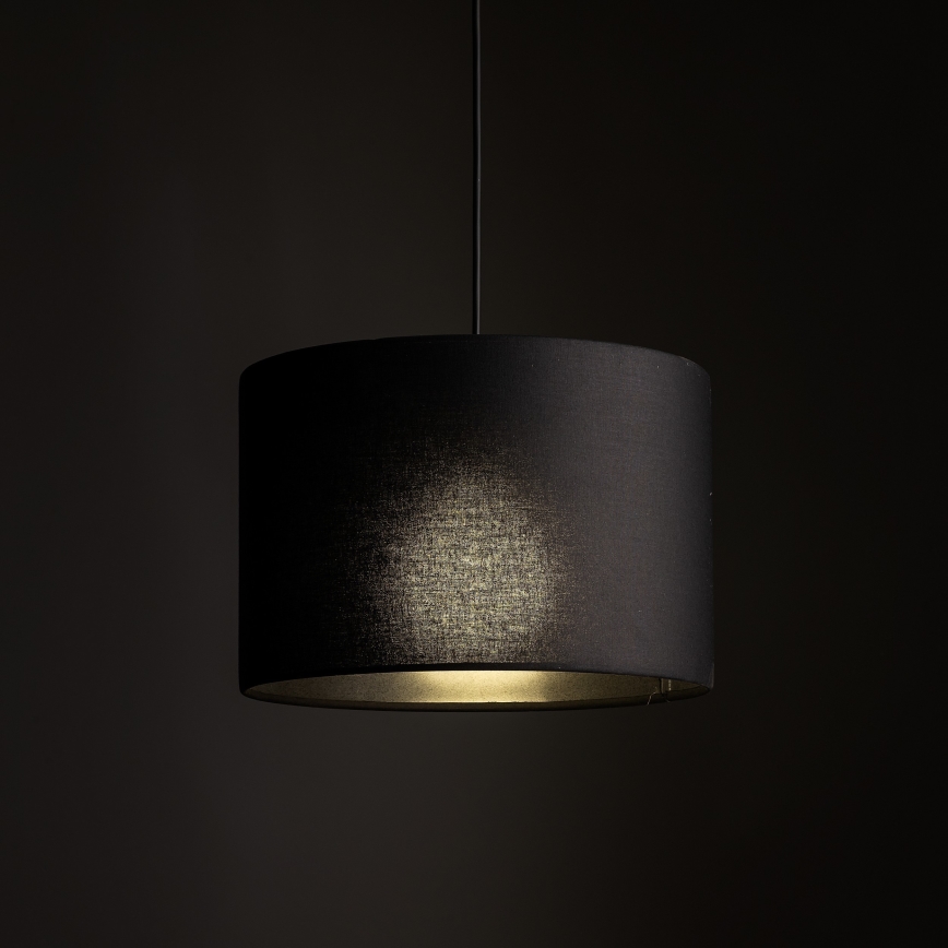 Luster na sajli za 1-fazni šinski sistem TRACER 1xE27/15W/230V pr. 30 cm crno